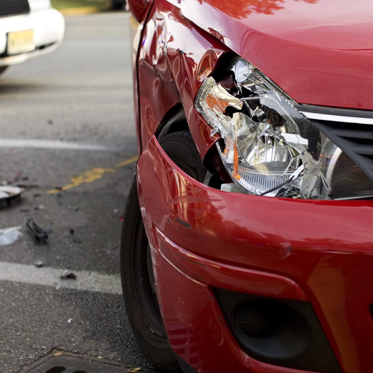 crashed car
